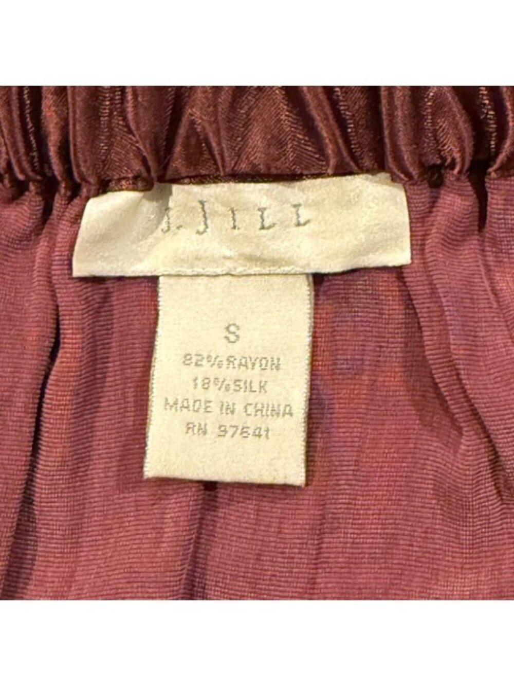J Jill Sz S Berry Red Crushed Velvet Maxi Skirt Boho Romantic Whimsigoth - Picture 4 of 7